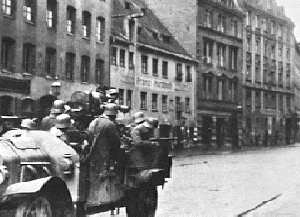Bayerisches Freikorps am 02.05.1919 im Kampf gegen die Räterepublik